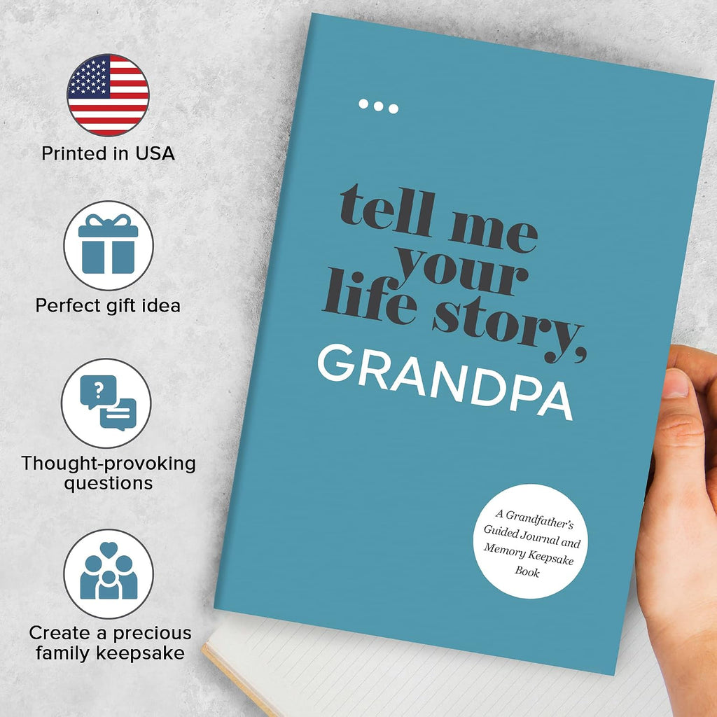 Tell Me Your Life Story, Grandpa: a Grandfather’S Guided Journal and Memory Keepsake Book (Tell Me Your Life Story® Series Books)