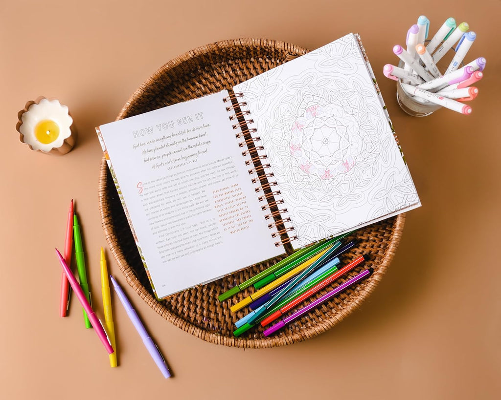 Set Your Mind on Things Above: Devotional Adult Coloring Book (75 Daily Devotions and Coloring Pages to Steady Your Soul) – the Perfect Gift for Christian Women (Faith Inspired Creativity)