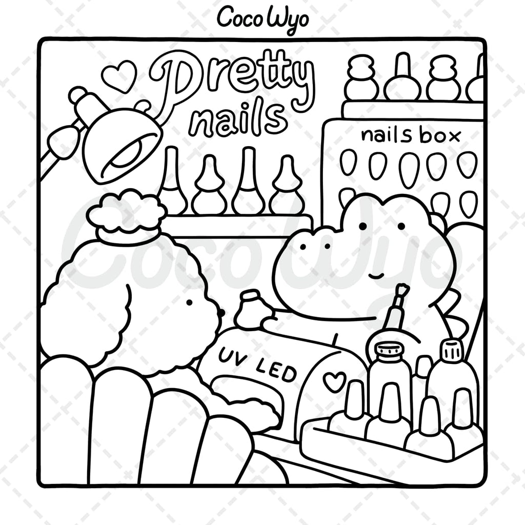 Cozy Friends: Coloring Book for Adults and Teens Featuring Super Cute Animal Characters with Easy and Simple Designs for Relaxation