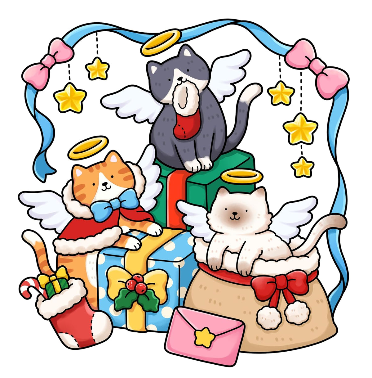 Cozy Christmas: Coloring Book for Adults & Teens with Pet Moments