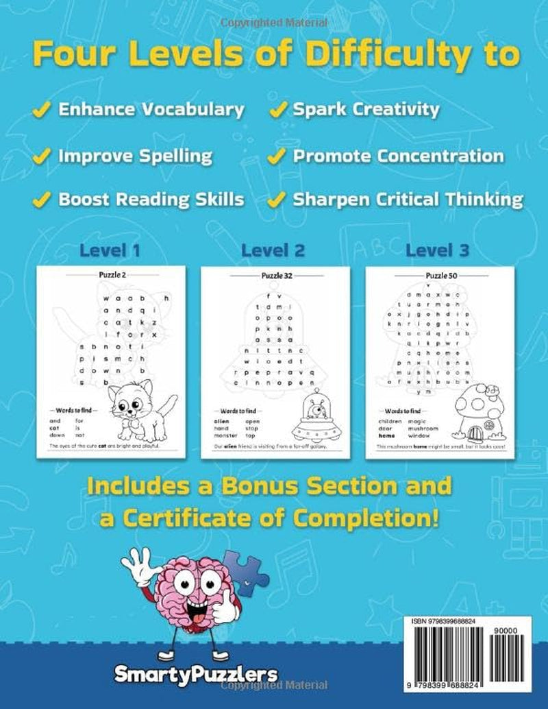 My First Word Search for Kids Ages 4-6: Find Sight Words in Fun Easy Large Print Shaped Puzzles for Pre-K to 1St Grade | Big Coloring on Each Page (Shaped Word Search Puzzles Gift Ideas for Kids)