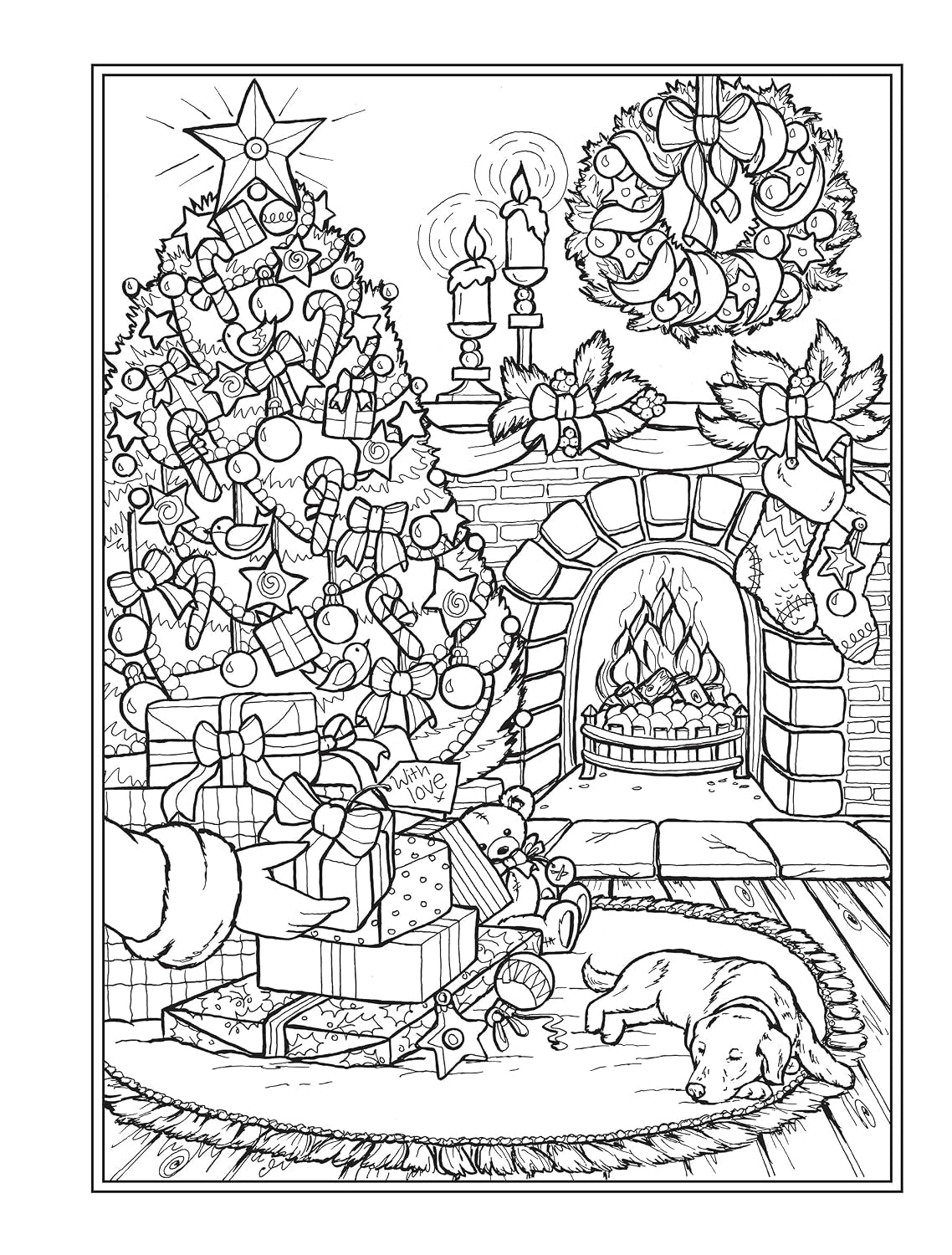 Creative Haven Enchanted Christmas Coloring Book (Adult Coloring Books: Christmas)