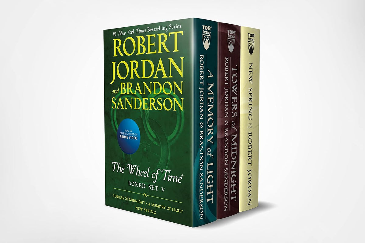 Wheel of Time Premium Boxed Set V: Book 13: Towers of Midnight, Book 14: a Memory of Light, Prequel: New Spring
