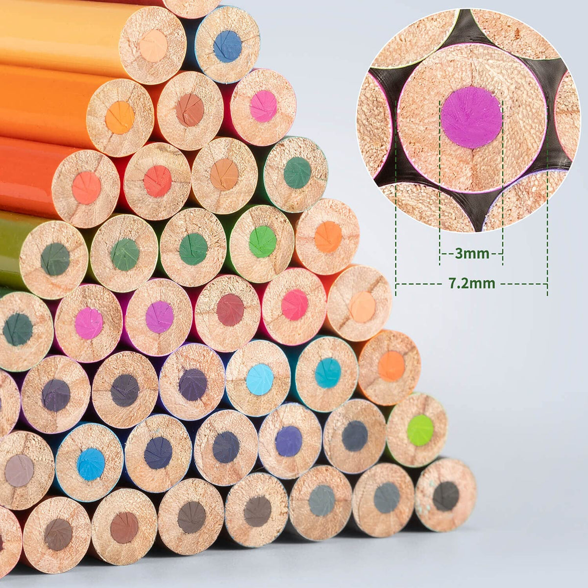 Colored Pencils for Adult Coloring Book 50 Count Color Pencil Set