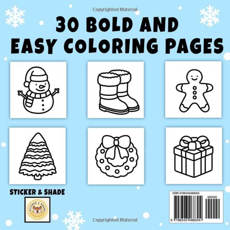 Cozy Winter: Cute and Cozy Coloring Book for Kids, Teens, & Adults Featuring Bold and Easy Winter & Christmas Designs (The Bold and Easy Series)