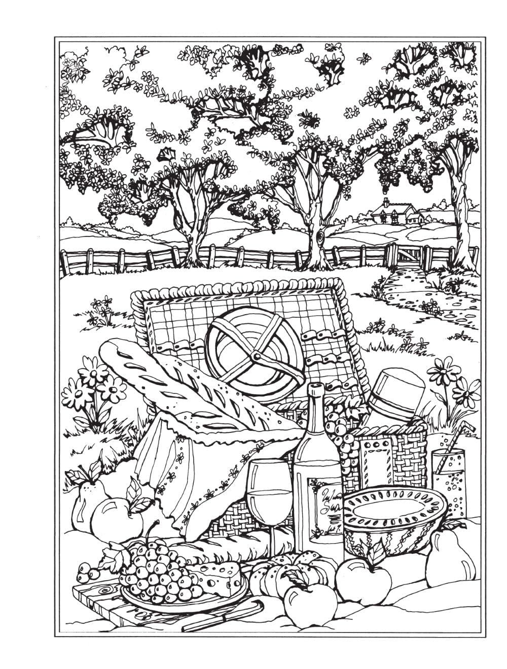 Creative Haven Spring Scenes Coloring Book (Adult Coloring Books: Seasons)