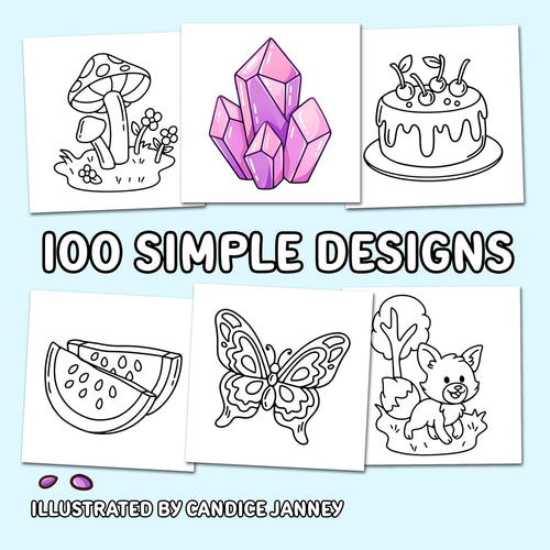 100 Bold Coloring Book: Simple, Easy, and Large Print Designs for Adults and Kids with Animals, Flowers, Food, and More! (Bold and Easy Coloring Books)