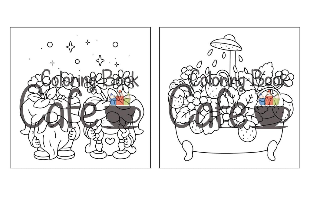 Enchanting Tiny Gardens: A Whimsical Coloring Adventure for Adults and Teens