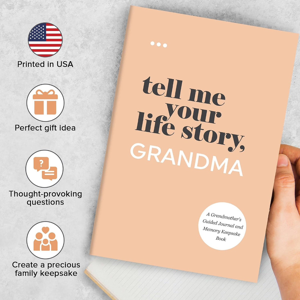 Tell Me Your Life Story, Grandma: a Grandmother’S Guided Journal and Memory Keepsake Book (Tell Me Your Life Story® Series Books)
