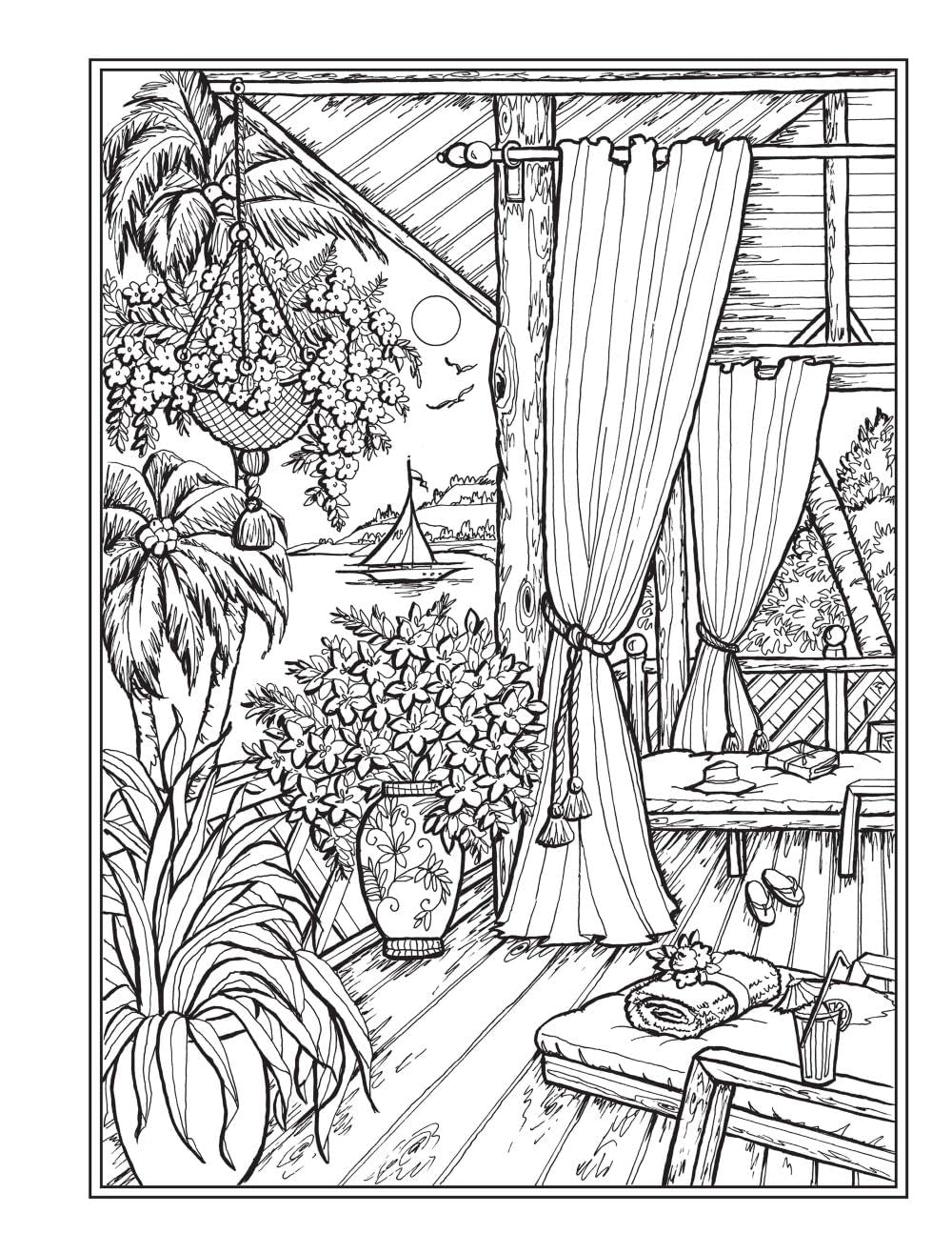 Creative Haven Wish You Were Here! Coloring Book (Adult Coloring Books: World & Travel)