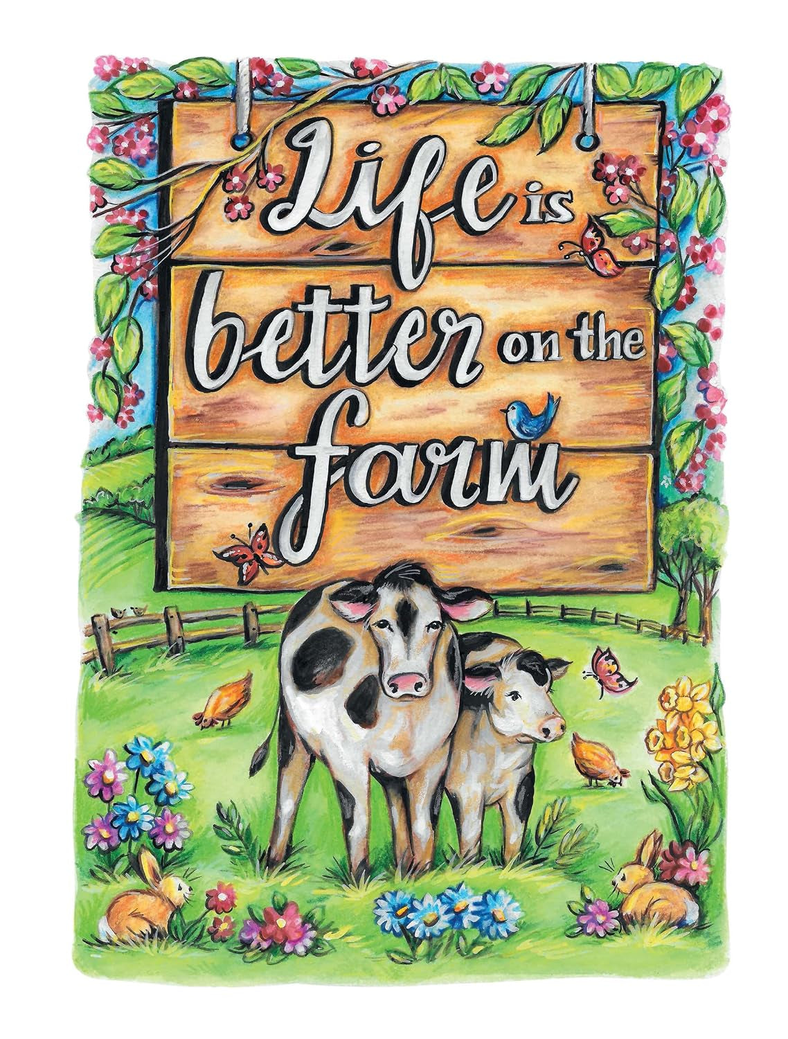 Creative Haven Country Farm Scenes Coloring Book: Relax & Find Your True Colors (Adult Coloring Books: in the Country)