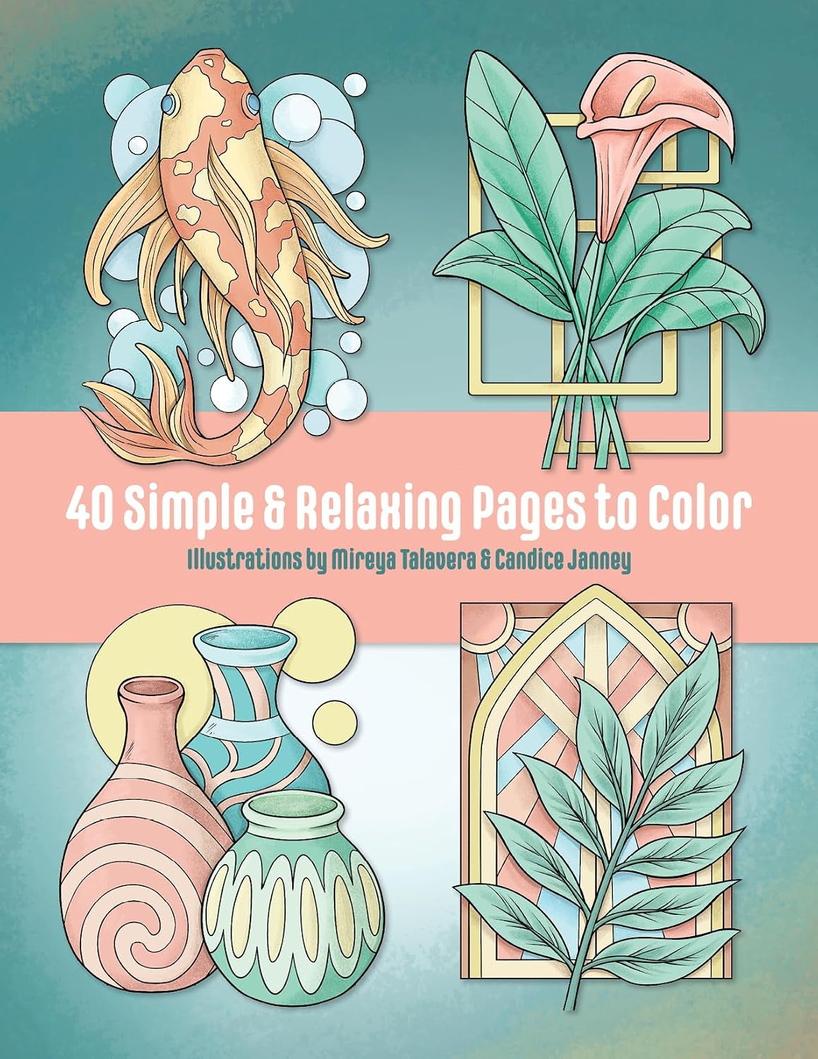Minimalist Art: Adult Coloring Book for Women and Teens with Easy Boho Designs for Stress Relief and Relaxation (Easy Coloring Books)