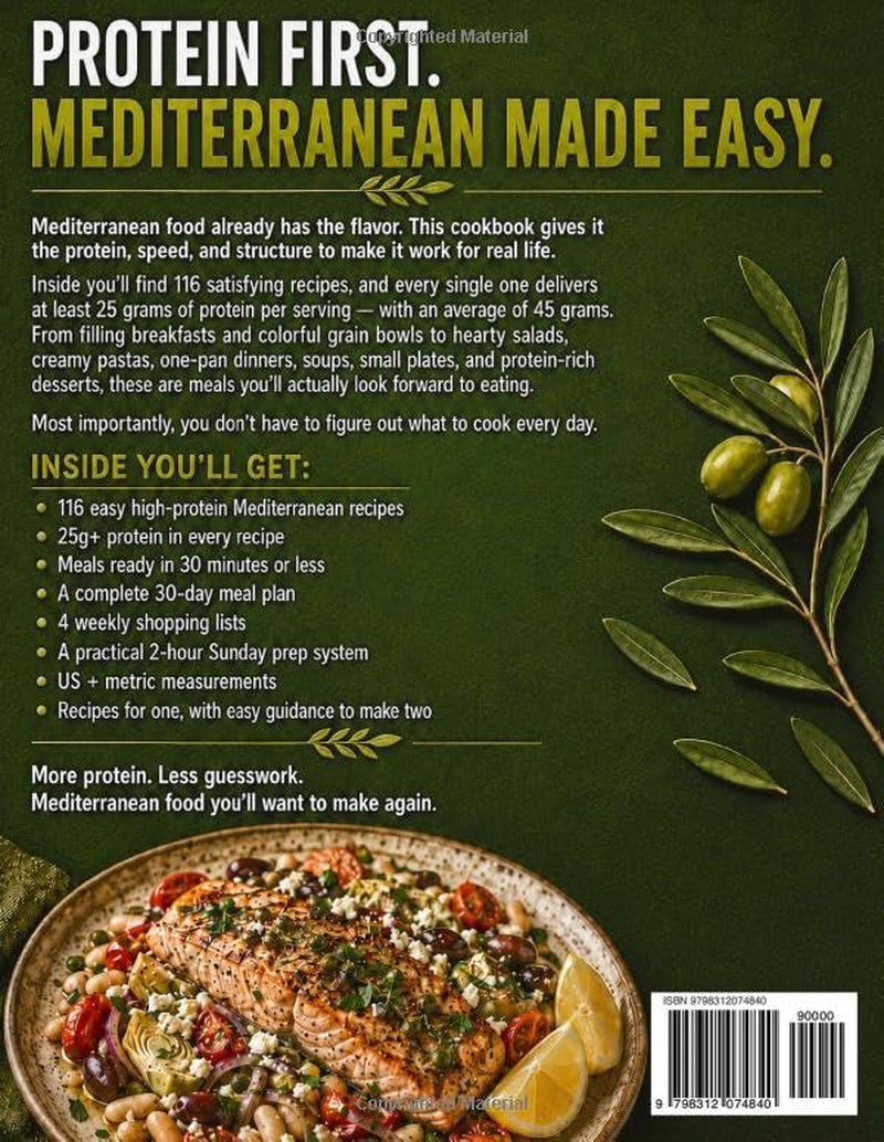 Mediterranean Diet Cookbook for Beginners: 2000+ Days of Super Easy & Delicious Recipes with a 30-Day Meal Plan – All Ready in 30 Minutes or Less for Busy People Who Want to Eat Healthy