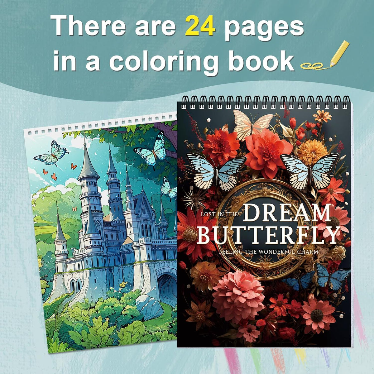 Adult Coloring Book for Women Relaxation, Butterfly Coloring Book for Adult