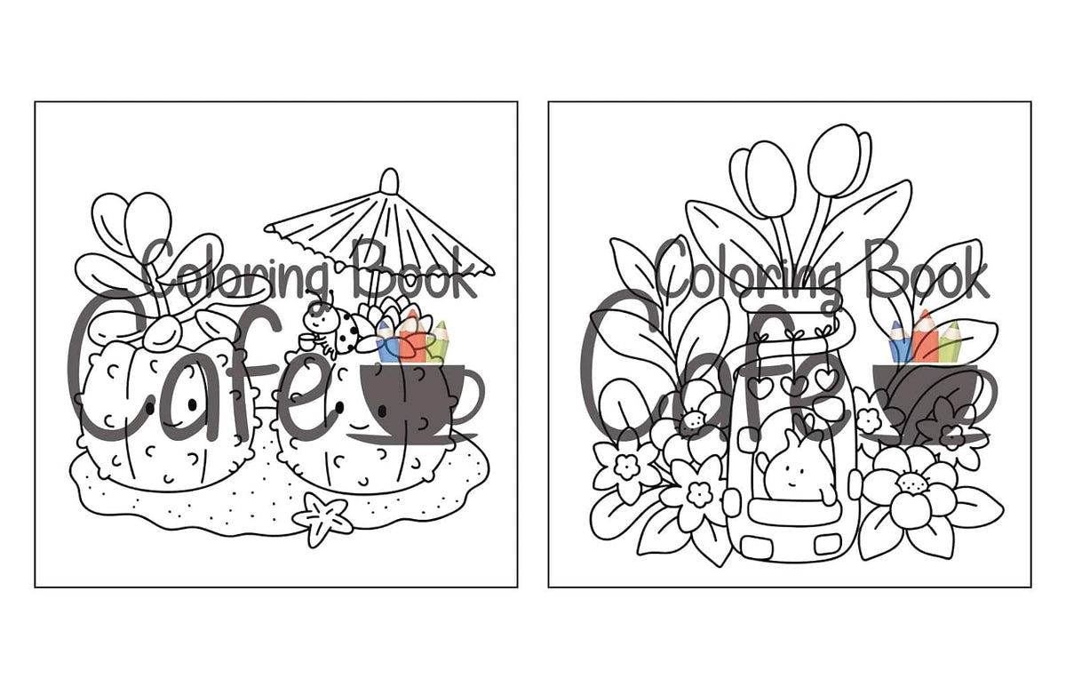 Enchanting Tiny Gardens: A Whimsical Coloring Adventure for Adults and Teens