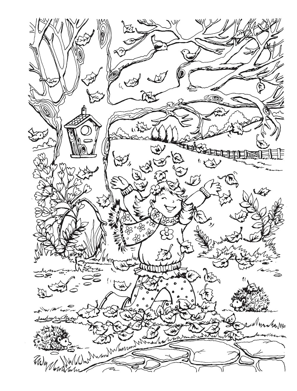 Creative Haven Autumn Scenes Coloring Book for Teens and Adults: Pumpkins, Leaves and Other Fall, Halloween, & Thanksgiving Images (Adult Coloring Books: Seasons)