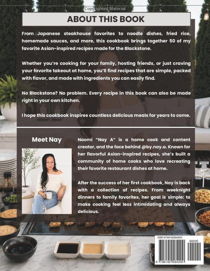 By Nay A: Blackstone Cookbook: Asian-Inspired Recipes, Restaurant Favorites, Tips & Techniques for the Flat-Top Griddle