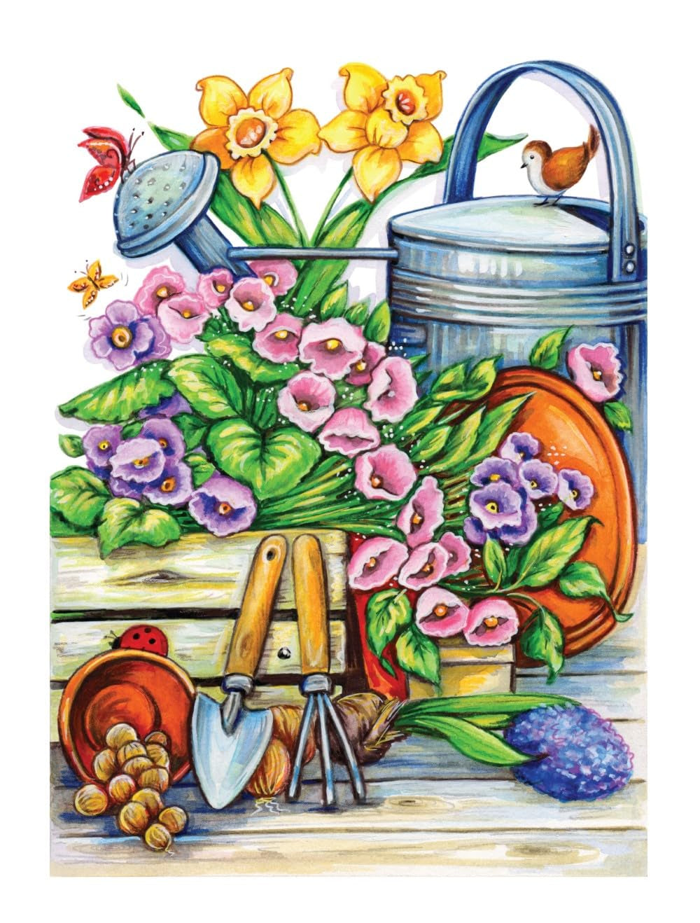 Creative Haven Spring Scenes Coloring Book (Adult Coloring Books: Seasons)