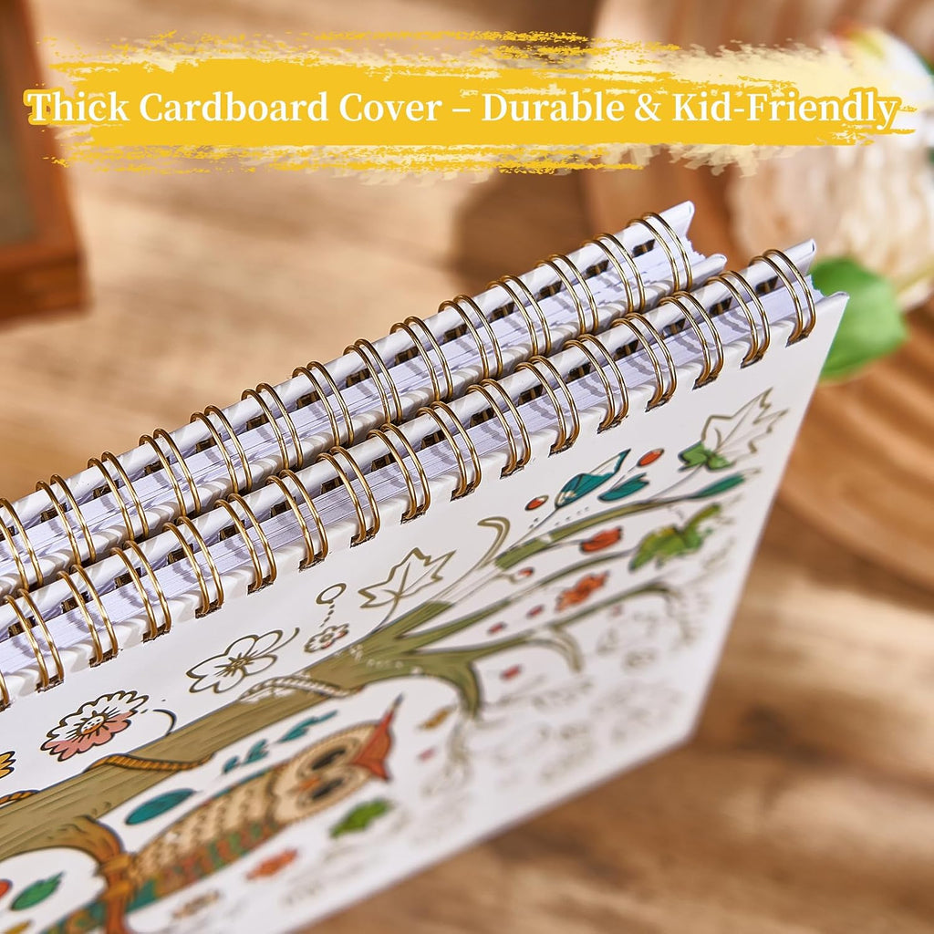 Natural Adult Coloring Book for Women with Spiral Bound, Relaxation Gifts
