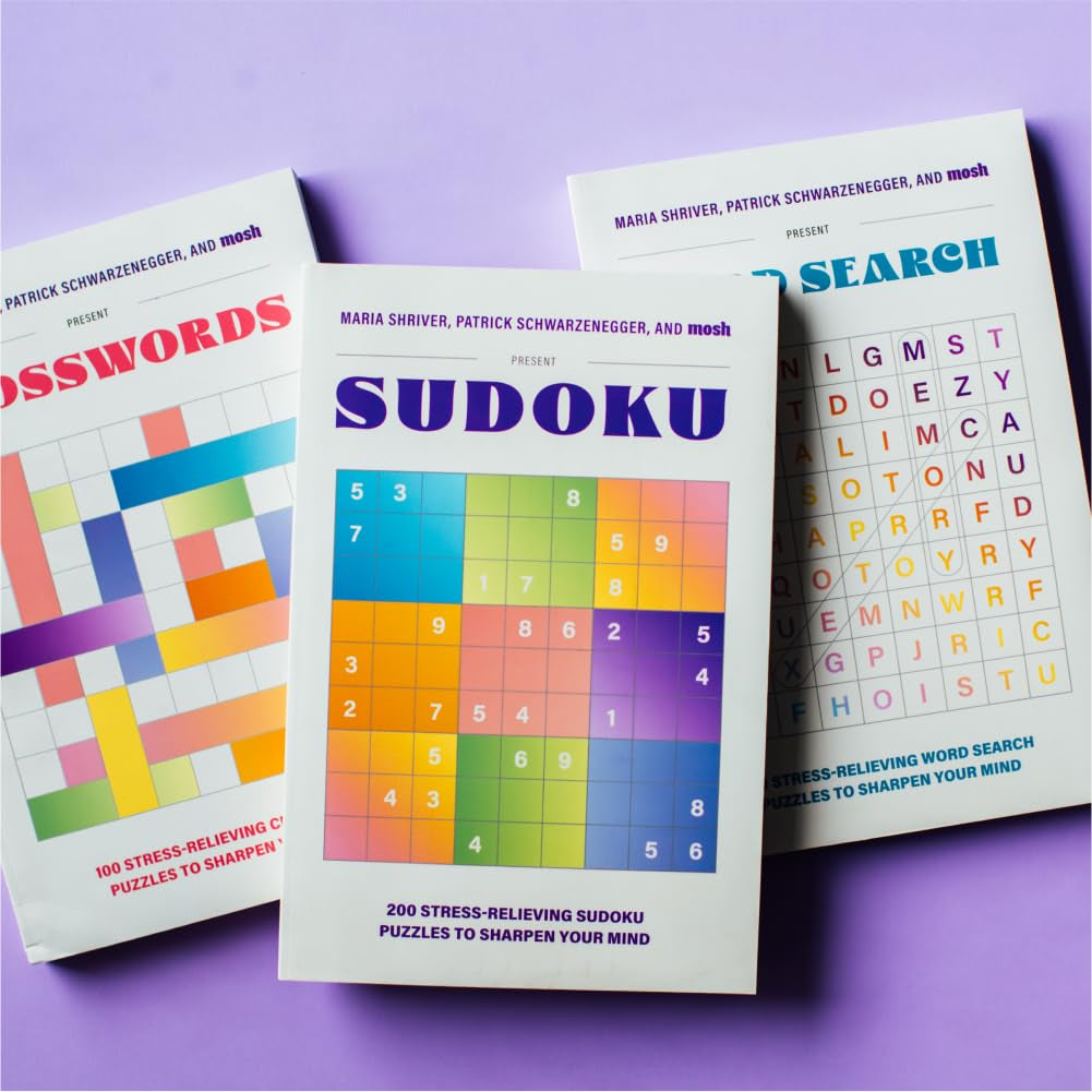 100 Stress-Relieving Word Search Puzzles to Sharpen Your Mind: Presented by Maria Shriver, Patrick Schwarzenegger, and MOSH