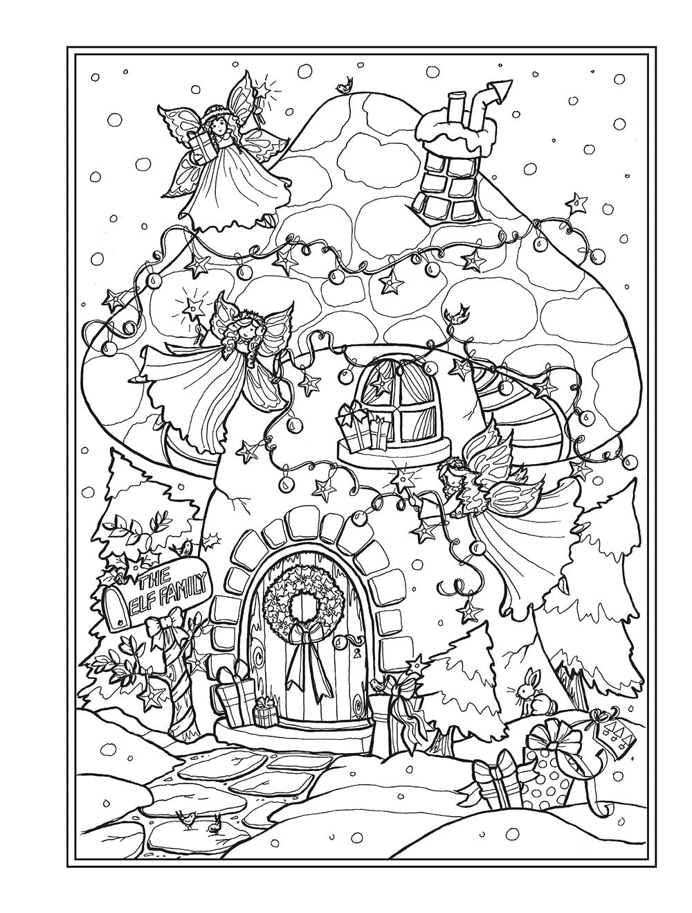 Creative Haven Enchanted Christmas Coloring Book (Adult Coloring Books: Christmas)