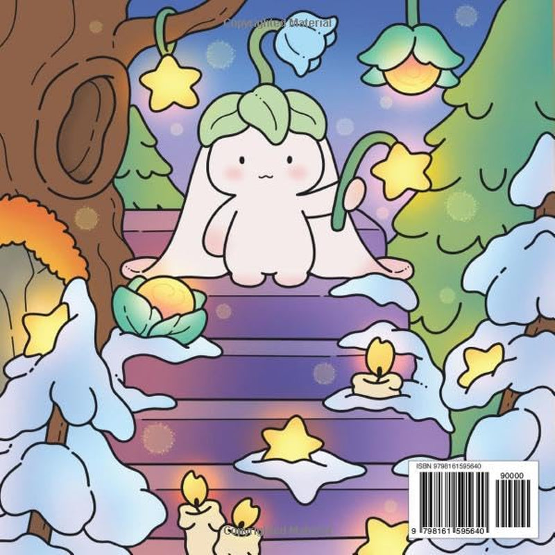 The Bloomfolk Winter Wonders: Cozy Christmas and Hygge Winter Coloring Book for Adults and Teens Featuring Cute Characters and Festive Scenes