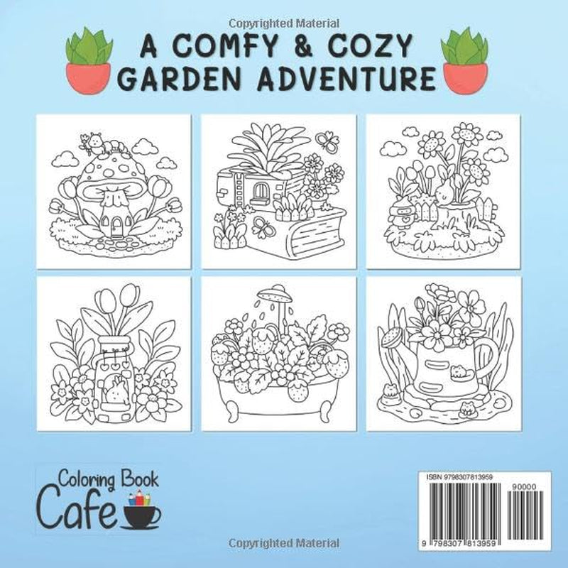 Enchanting Tiny Gardens: A Whimsical Coloring Adventure for Adults and Teens