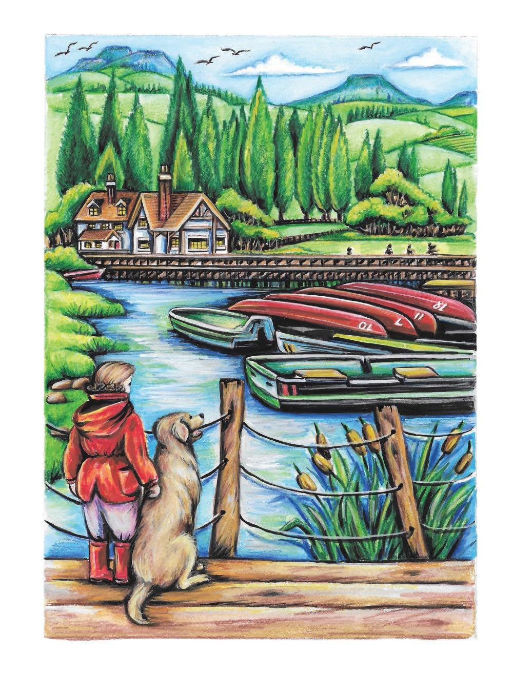 Creative Haven Country Charm Coloring Book (Adult Coloring Books: in the Country)