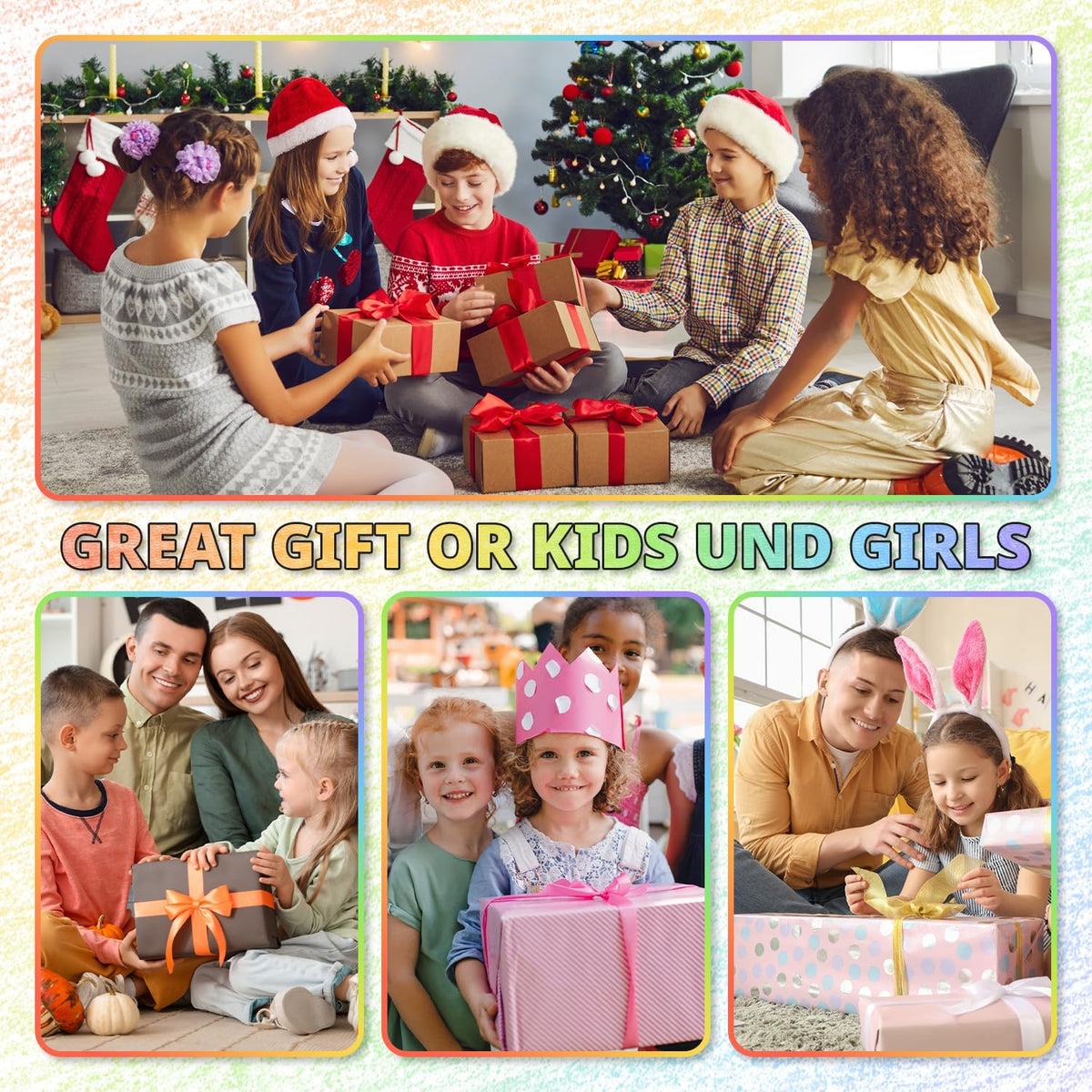 Stocking Stuffers, Art Supplies, 12 Rainbow Colored Pencils