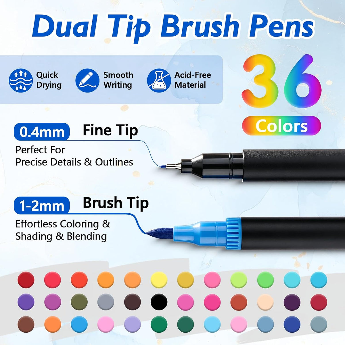 2 Pack Coloring Book for Adult,Funny Coloring Books Set for Adults Relaxation with 36 Colors Dual Tip Markers,Relieving Gift for Women with Easy & Simple to Color Pages
