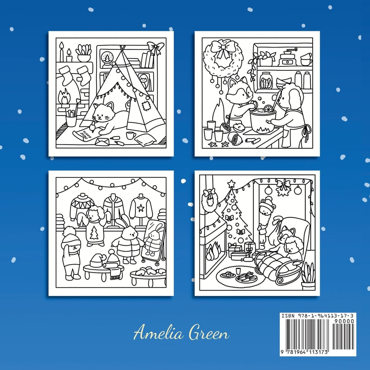 Cozy Winter: Cute & Comfy Coloring Book