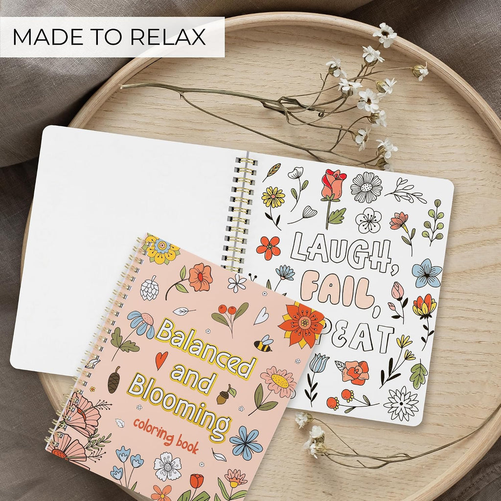 Beautiful Adult Coloring Book Set of 2 for Relaxation - Sassy and Funny