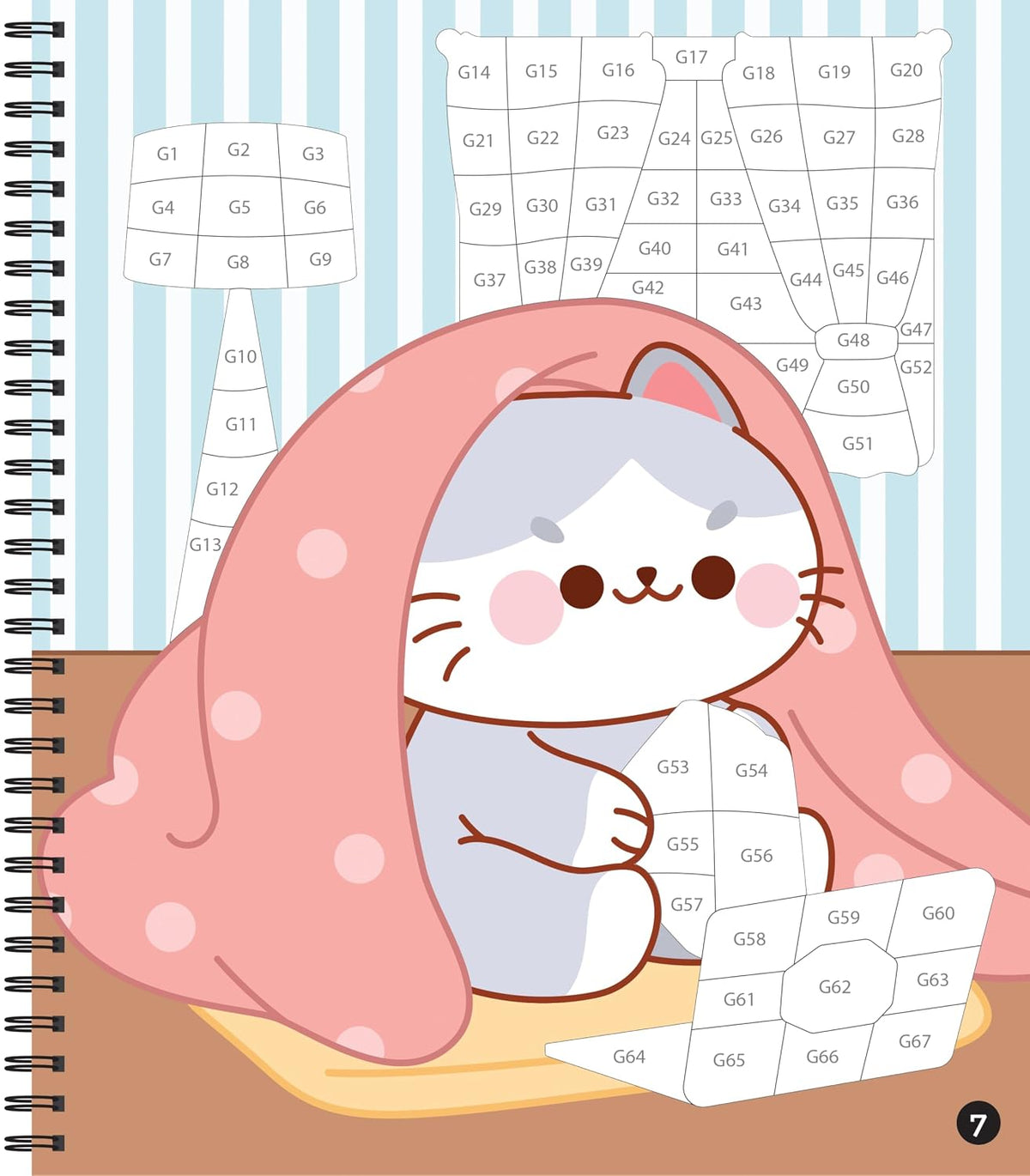 Brain Games - Sticker by Number: Cozy Cats: Includes a Foil Sticker Sheet to Complete Each Image!