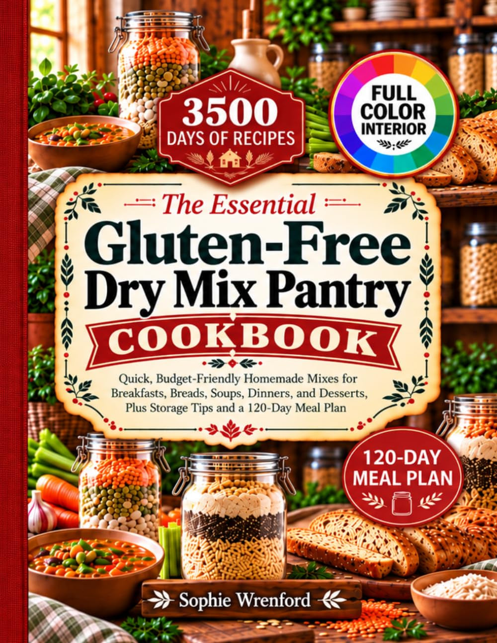The Essential Gluten-Free Dry Mix Pantry Cookbook: Quick, Budget-Friendly Homemade Mixes for Breakfasts, Breads, Soups, Dinners, and Desserts, plus Storage Tips and a 120-Day Meal Plan