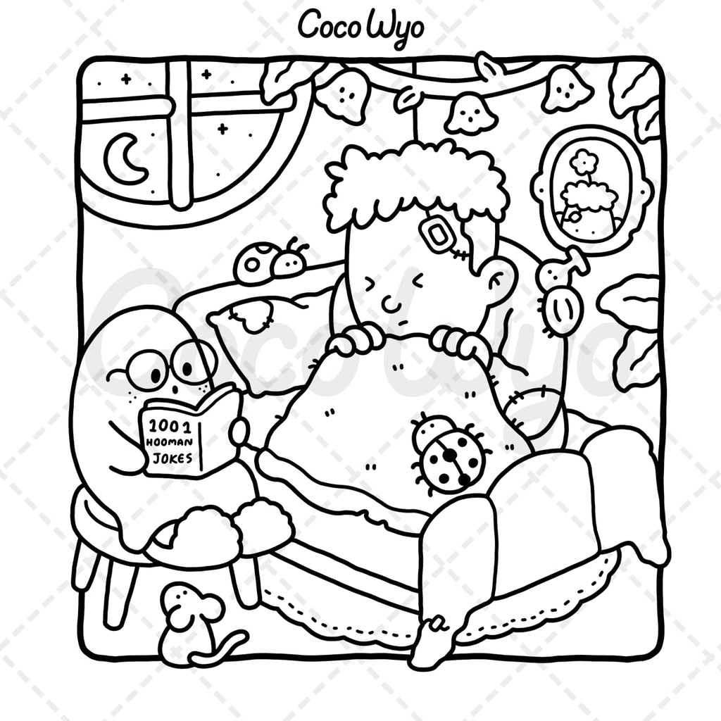 Spooky Cutie: Vol. 2 Coloring Book for Adults and Teens Featuring Lovely Creepy Creatures in Cozy Moments for Relaxation