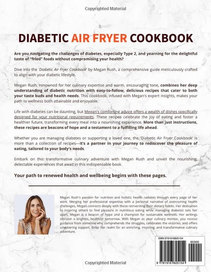 Diabetic Air Fryer Cookbook: Delicious, Simple, Healthy Recipes for Beginners. Tackle Type 1 & 2 Diabetes Efficiently. Suitable for Prediabetics and ... Meal Plan (Diabetic Cookbook Collection)