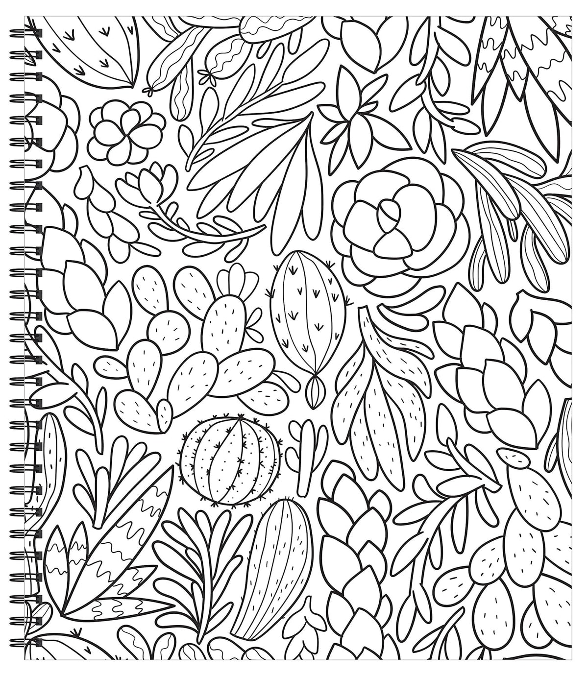 Large Print Easy Color & Frame - Stress Free: Adult Coloring Book with 31 Designs | Flowers, Mandalas & Nature | Perforated Pages, Spiral Bound | Gift for All Ages, Seniors & Beginners