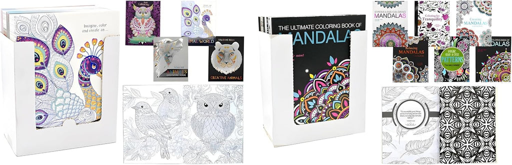 Adult Coloring Book Bundle with 10 Deluxe Coloring Books for Adults and Teens (Over 250 Stress Relieving Patterns).