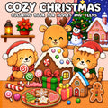 Cozy Christmas Coloring Book for Adults and Teens: Featuring Super Cute Christmas-Themed Designs for Relaxing and Creative Coloring Fun!