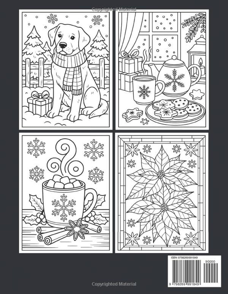 Large Print Winter Coloring Book: 50+ Simple, Easy, and Cozy Winter-Themed Coloring Pages for Adults and Seniors with Large Designs for Relaxation and Joy