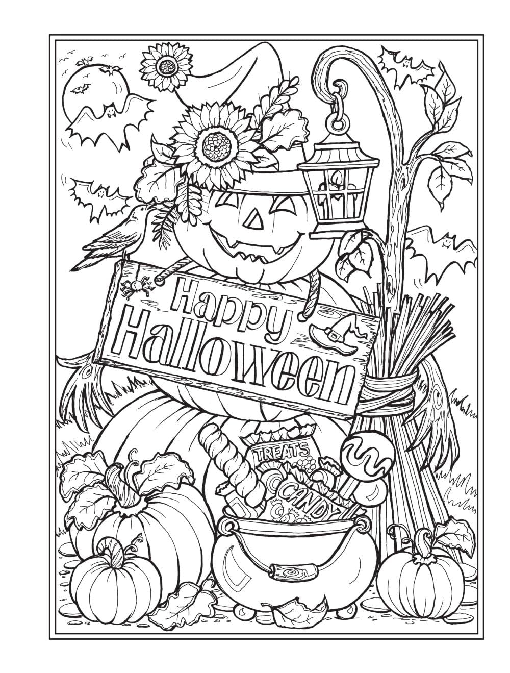 Creative Haven Autumn Harvest Coloring Book (Adult Coloring Books: Seasons)