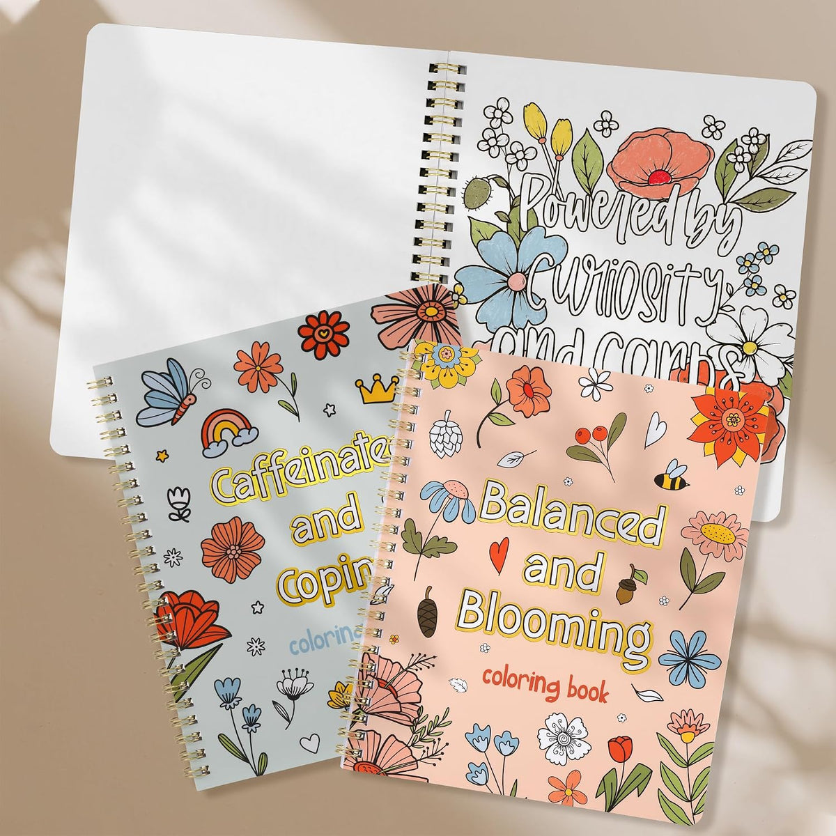 Beautiful Adult Coloring Book Set of 2 for Relaxation - Sassy and Funny