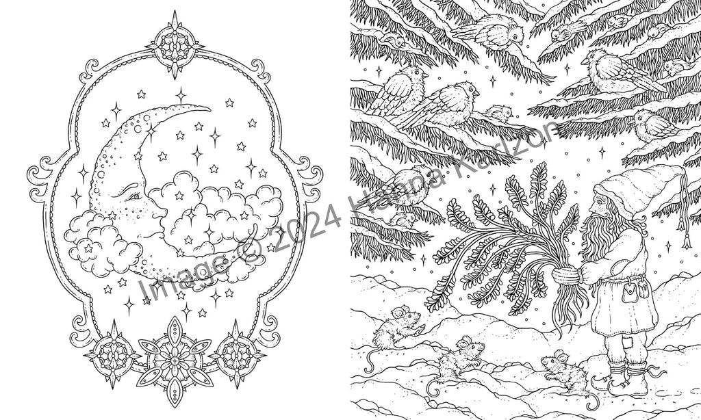 Merry Christmas Coloring Book: Hardcover Adult Coloring Book Featuring Thick, High-Quality Paper