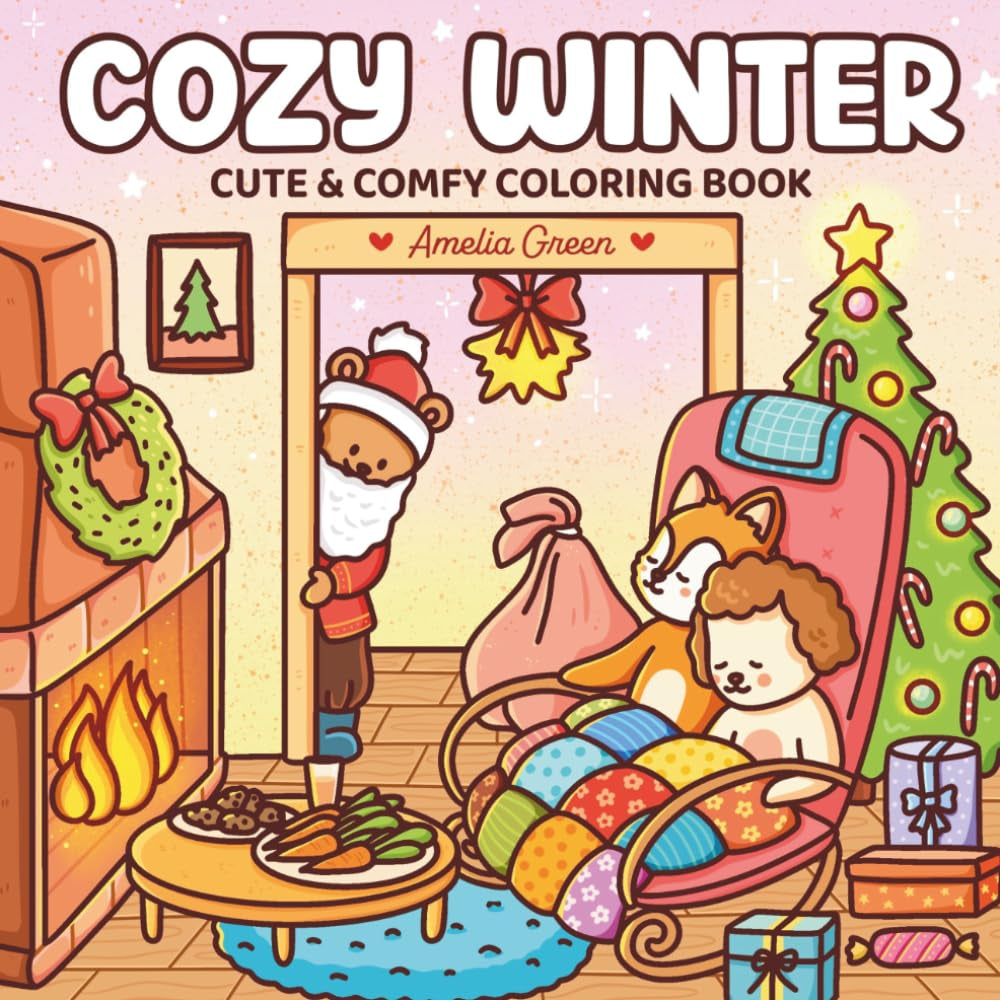 Cozy Winter: Cute & Comfy Coloring Book