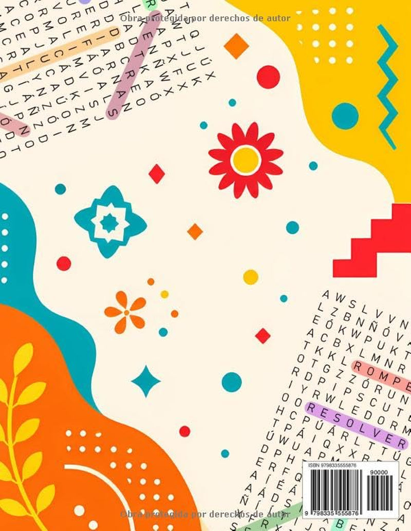 Sopa De Letras Con Temas Interesantes Con Letra Grande: Libro De Actividades Para Adultos En Español. Large Print Spanish Word Search Puzzle Book for Adults (Spanish Edition)