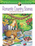 Creative Haven Romantic Country Scenes Coloring Book: Lovely Picnic Spots, Lakeside Canoes, Scenic Gardens, and Cozy Couples for Relaxation and Stress Relief (Adult Coloring Books: in the Country)