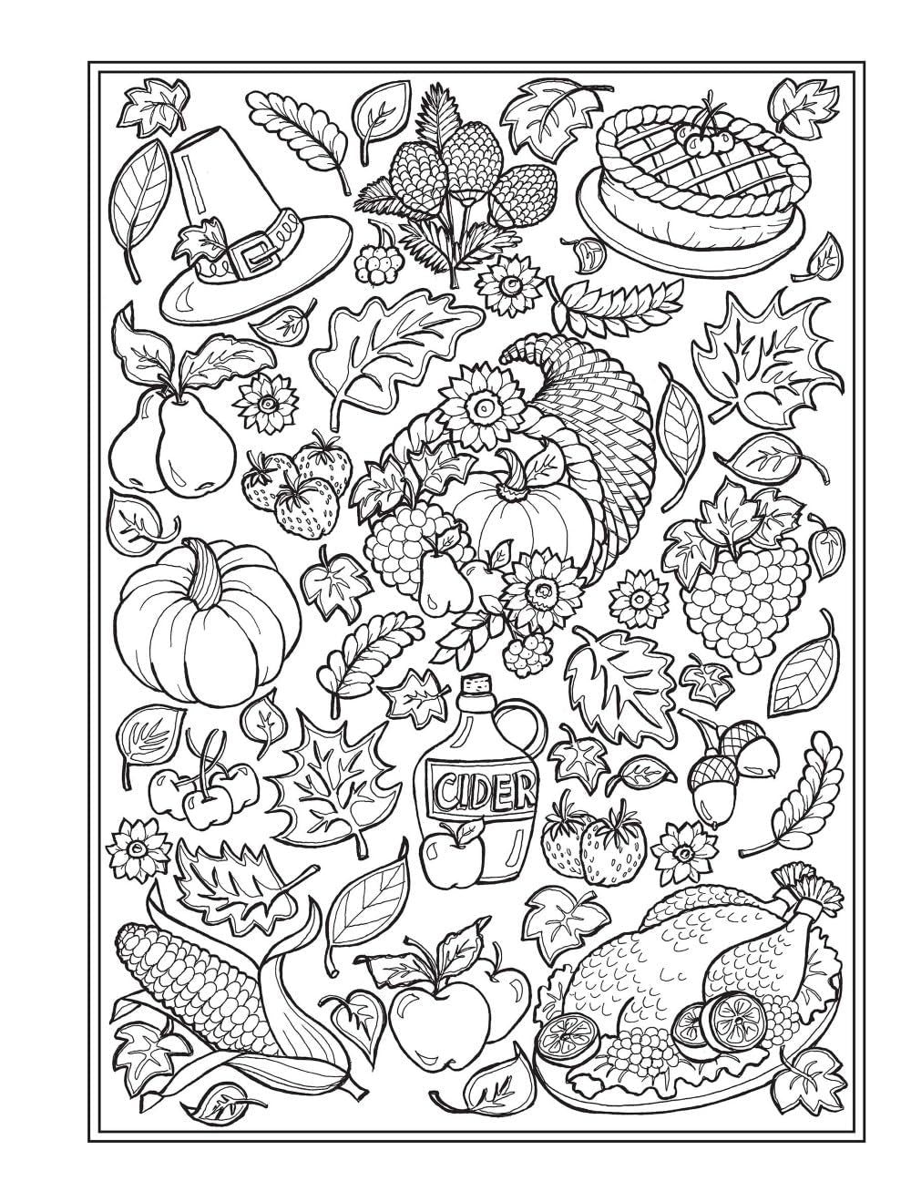 Creative Haven Autumn Charm Coloring Book (Adult Coloring Books: Seasons)