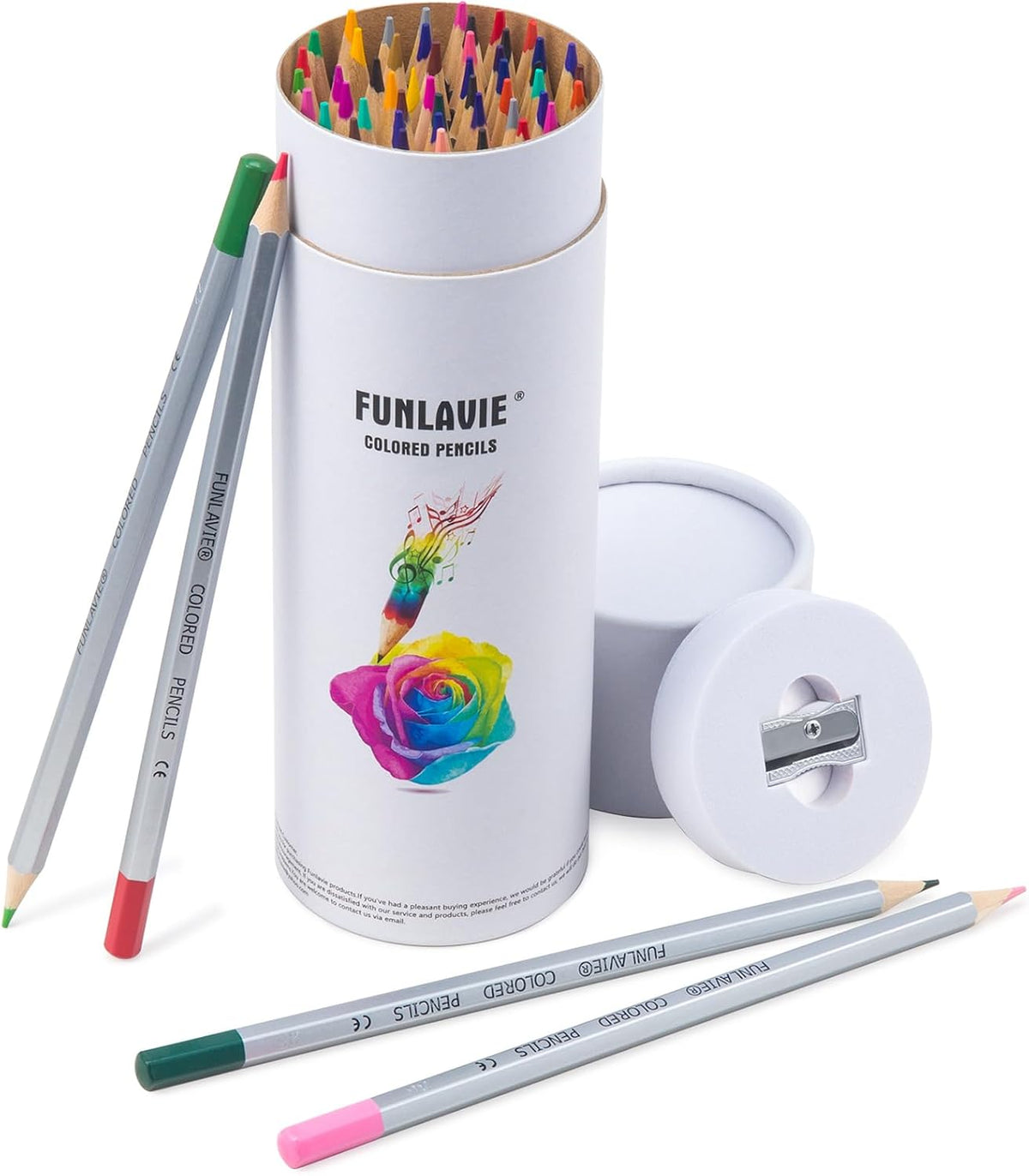 48 Colored Pencils for Adult Coloring Books, Soft Core Art Pencils