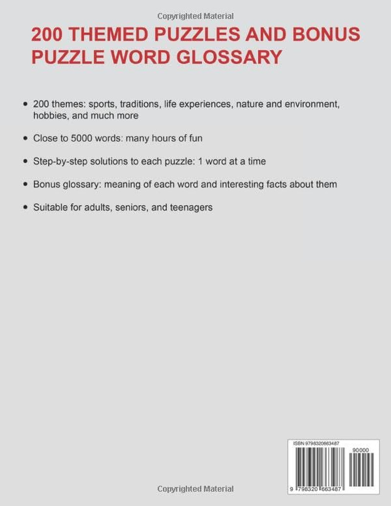 Big Book of Word Search – 5000 New Words: Relaxing Word Search Puzzle Book for Adults and Seniors | Large Print and anti Eye Strain | Giant and Fun Word Find for Adults