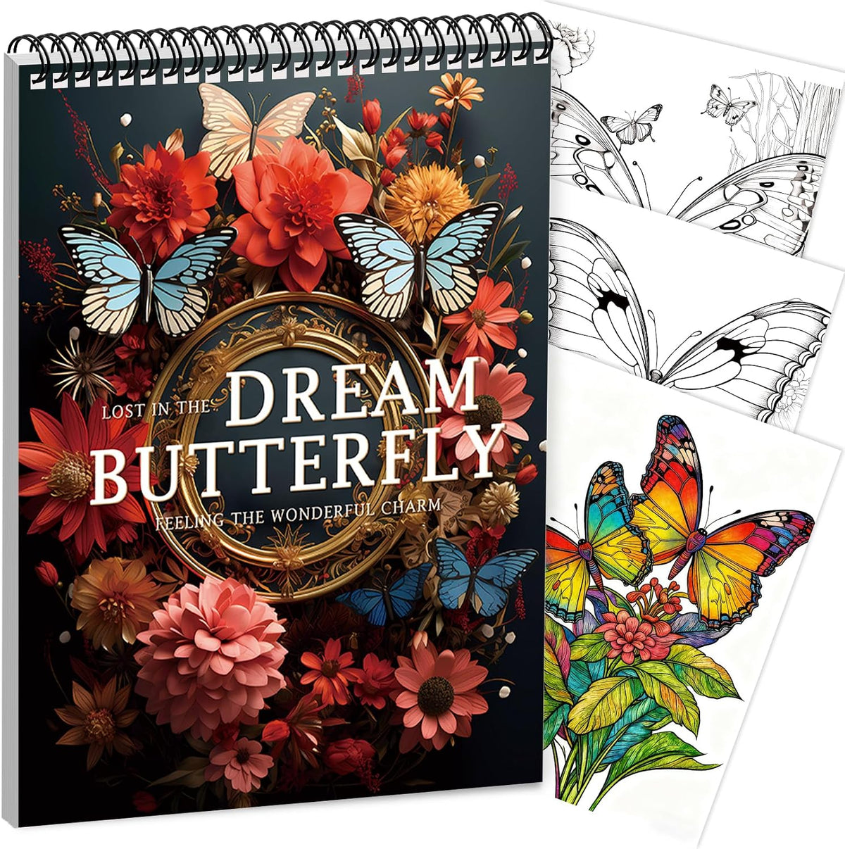 Adult Coloring Book for Women Relaxation, Butterfly Coloring Book for Adult